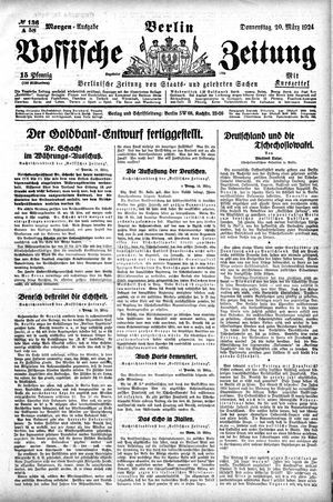 Vossische Zeitung vom 20.03.1924