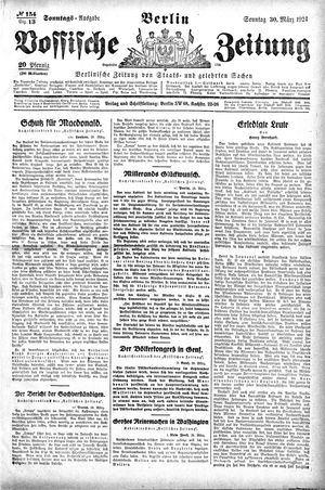 Vossische Zeitung on Mar 30, 1924