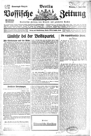 Vossische Zeitung vom 01.06.1924