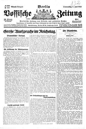 Vossische Zeitung vom 05.06.1924