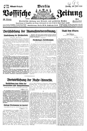Vossische Zeitung vom 20.06.1924