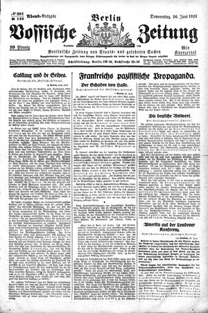 Vossische Zeitung vom 26.06.1924