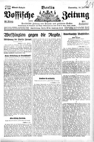 Vossische Zeitung vom 10.07.1924