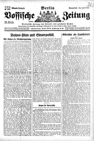 Vossische Zeitung on Jul 12, 1924