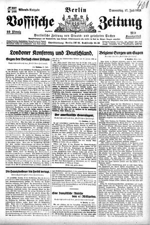 Vossische Zeitung vom 17.07.1924