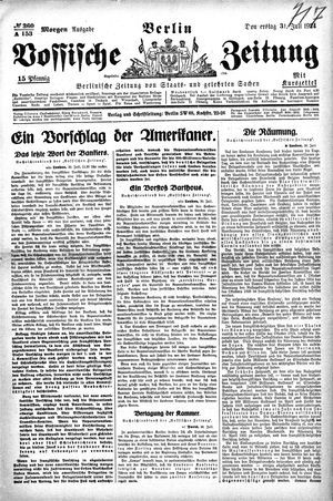 Vossische Zeitung vom 31.07.1924