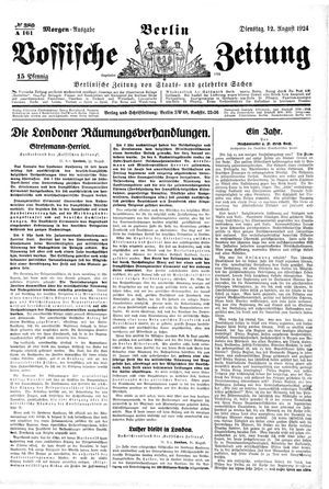 Vossische Zeitung vom 12.08.1924