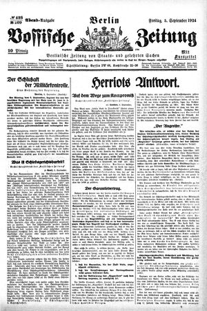 Vossische Zeitung vom 05.09.1924