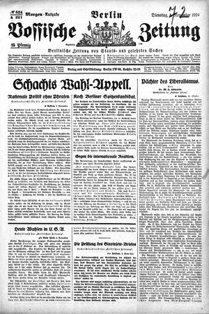 Vossische Zeitung vom 04.11.1924