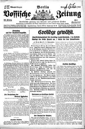 Vossische Zeitung vom 05.11.1924