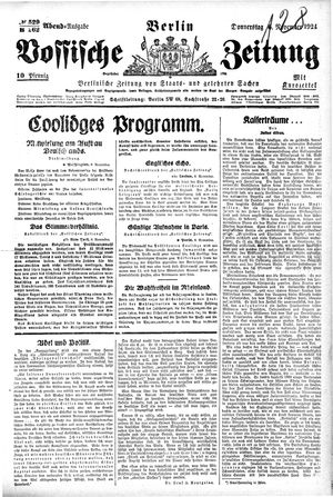 Vossische Zeitung vom 06.11.1924