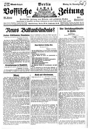 Vossische Zeitung vom 24.11.1924