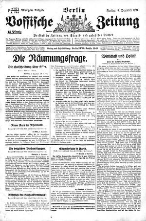 Vossische Zeitung vom 05.12.1924