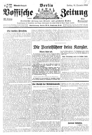 Vossische Zeitung on Dec 12, 1924