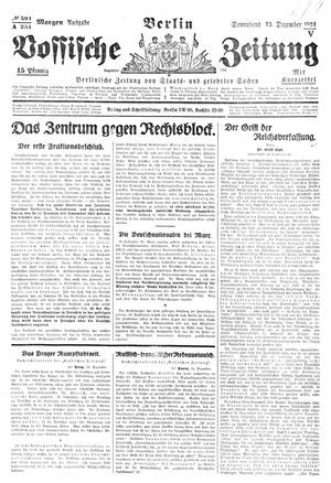 Vossische Zeitung vom 13.12.1924