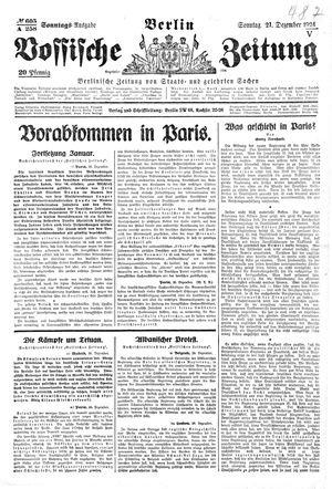 Vossische Zeitung vom 21.12.1924