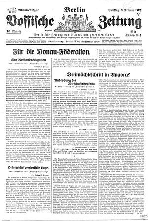 Vossische Zeitung vom 03.02.1925