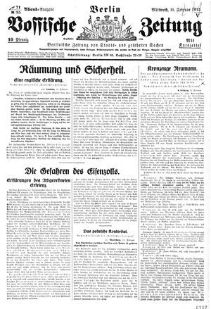 Vossische Zeitung on Feb 11, 1925
