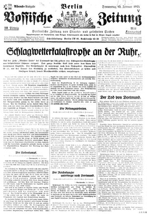 Vossische Zeitung vom 12.02.1925