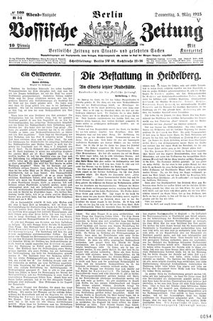 Vossische Zeitung on Mar 5, 1925