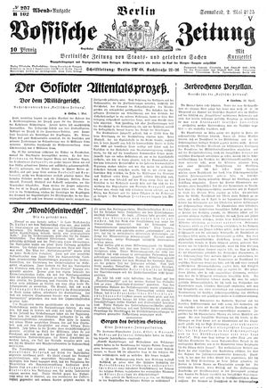 Vossische Zeitung on May 2, 1925
