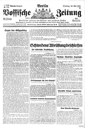 Vossische Zeitung vom 26.05.1925