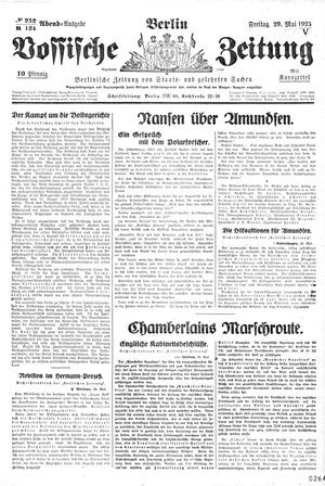 Vossische Zeitung vom 29.05.1925
