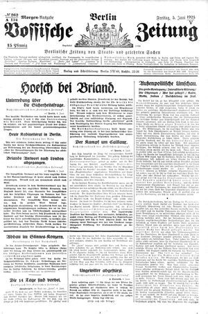 Vossische Zeitung vom 05.06.1925