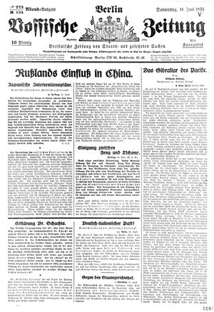 Vossische Zeitung on Jun 11, 1925