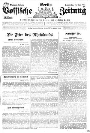 Vossische Zeitung vom 18.06.1925
