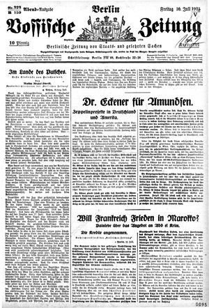 Vossische Zeitung vom 10.07.1925