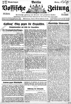 Vossische Zeitung vom 13.07.1925