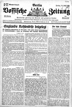 Vossische Zeitung on Jul 31, 1925