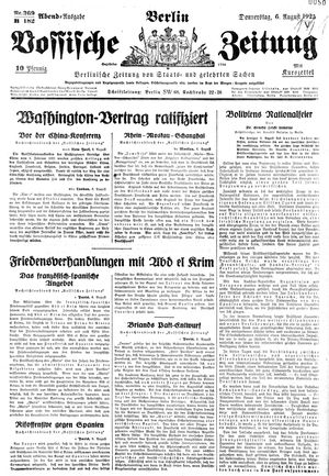 Vossische Zeitung vom 06.08.1925