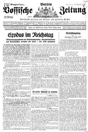 Vossische Zeitung vom 11.08.1925