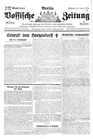 Vossische Zeitung vom 26.08.1925
