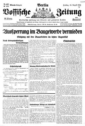 Vossische Zeitung vom 28.08.1925