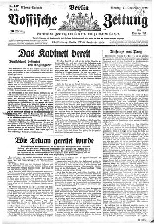 Vossische Zeitung vom 21.09.1925