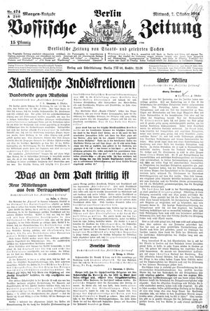 Vossische Zeitung vom 07.10.1925
