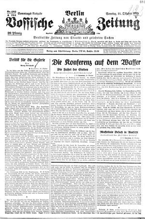 Vossische Zeitung vom 11.10.1925