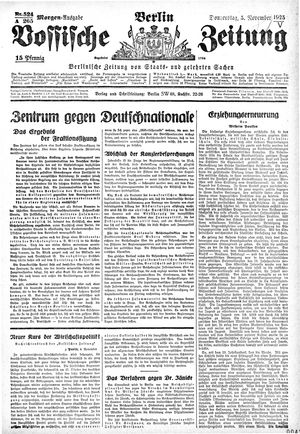 Vossische Zeitung vom 05.11.1925
