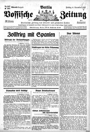 Vossische Zeitung vom 06.11.1925