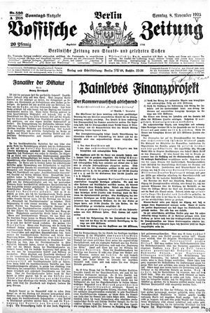 Vossische Zeitung vom 08.11.1925