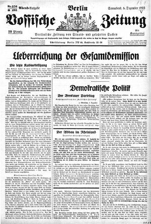 Vossische Zeitung on Dec 5, 1925