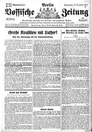 Vossische Zeitung vom 10.12.1925
