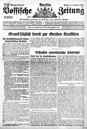 Vossische Zeitung vom 11.12.1925
