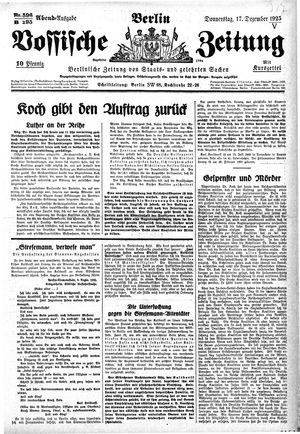 Vossische Zeitung vom 17.12.1925