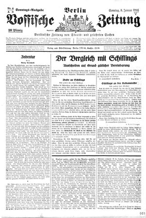 Vossische Zeitung vom 03.01.1926