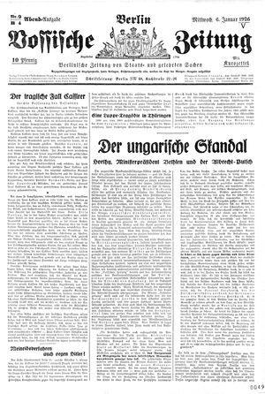 Vossische Zeitung vom 06.01.1926