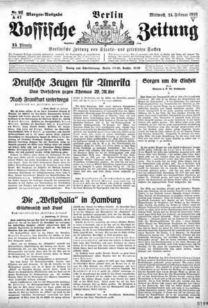 Vossische Zeitung vom 24.02.1926